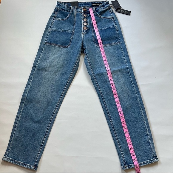 BLANKNYC Women's Pocket Button Fly Leg Pant Denim Jeans Size 26 - Picture 12 of 12